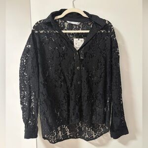 Zara Black Lace Top